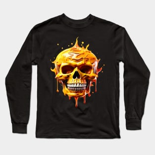 SKULL MELTING Long Sleeve T-Shirt